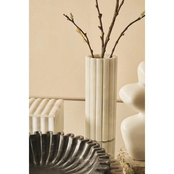 Bílá mramorová váza (výška 20 cm) Savio – Premier Housewares-image-3