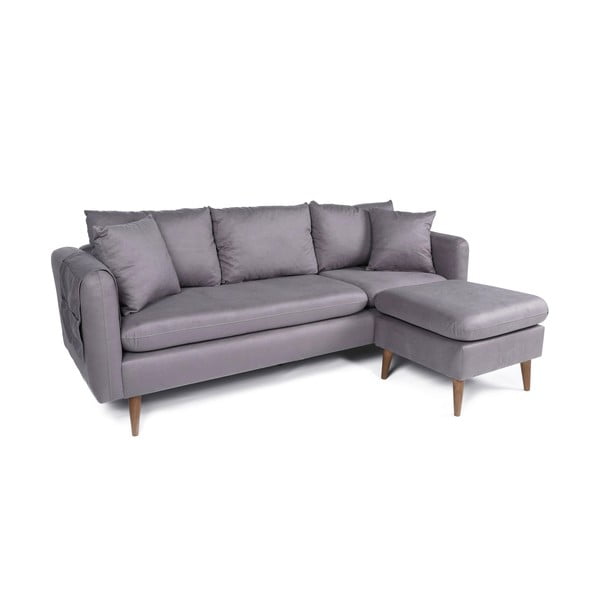 Světle šedá pohovka 215 cm Sofia – Balcab Home-image-2