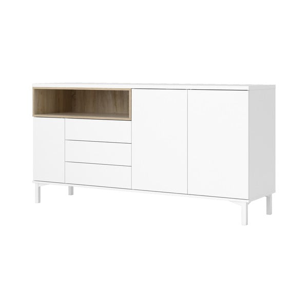 Bílá komoda 176x90x49 cm Roomers – Tvilum-image-4