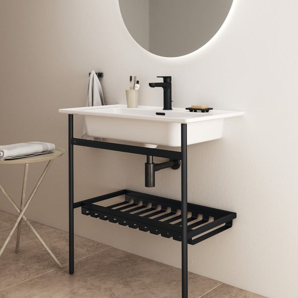 Černý kovový podstavec pod umyvadlo 76x84 cm Conca – Ideal Standard-image-4