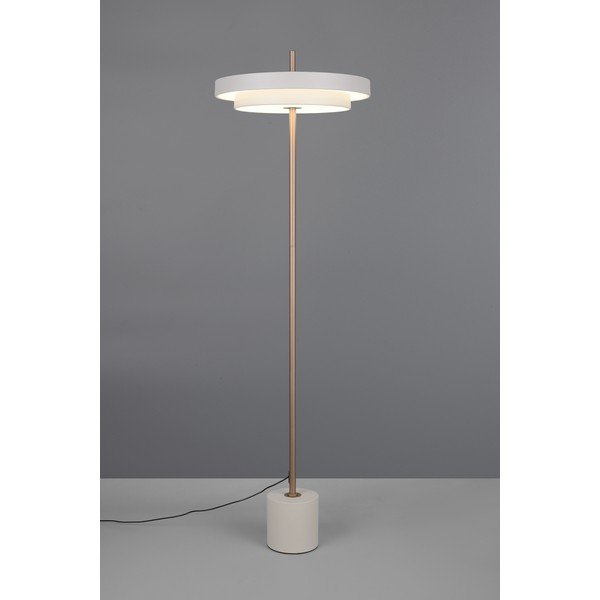 Slonovinová LED stmívatelná stojací lampa (výška 138 cm) Keaton – Trio-image-4