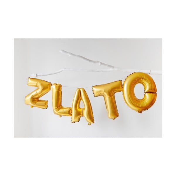 Balónek N zlaté, 30 cm-image-1