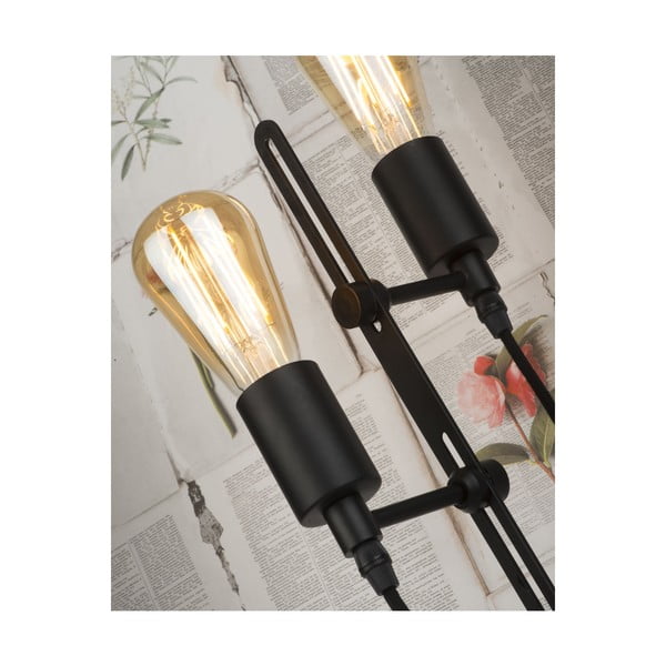 Černá stojací lampa s kovovým stínidlem (výška 152 cm) Seattle – it's about RoMi-image-4
