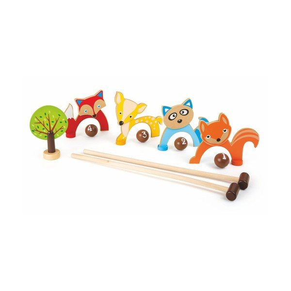 Dřevěný kroket Legler Forest Animals
