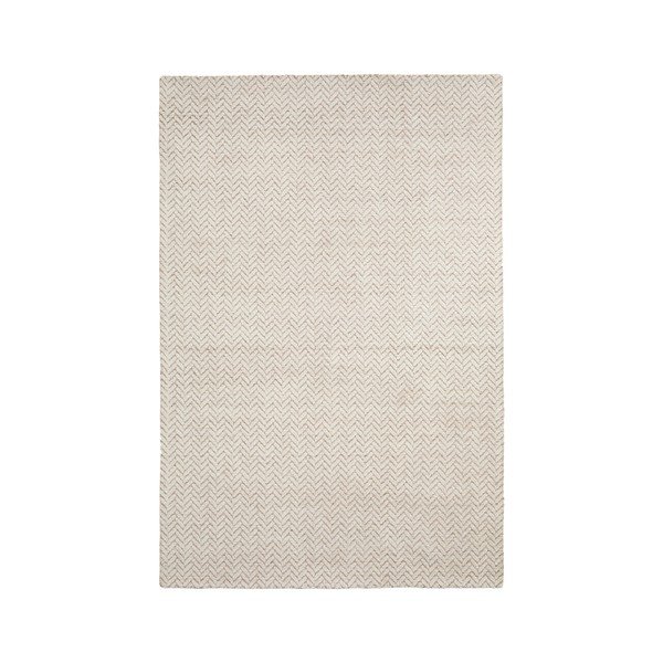 Krémový ručně tkaný vlněný koberec 160x230 cm Calira – Kave Home