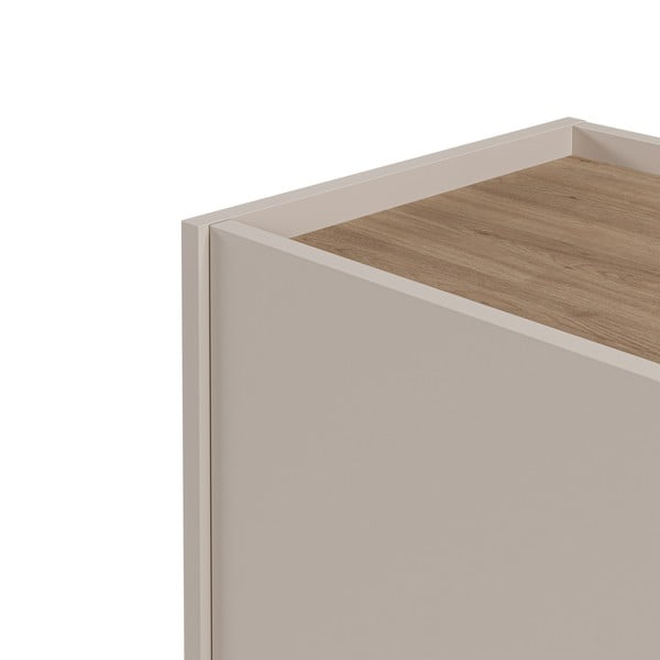 Komoda v dekoru dubu v krémovo-přírodní barvě 150x82,5x40,5 cm Lucile – Marckeric-image-3