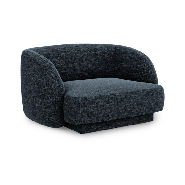 Tmavě modré křeslo Miley – Micadoni Home-image-3