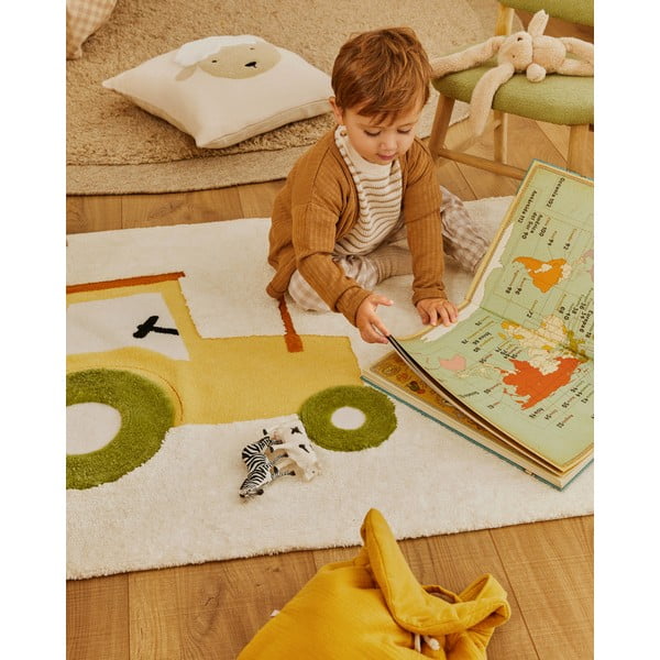 Světle hnědý ručně tkaný vlněný kulatý koberec ø 200 cm Marely – Kave Home-image-2