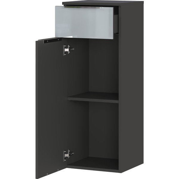 Šedá vysoká závěsná koupelnová skříňka 36x93 cm Vasio – Germania-image-3