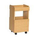 Servírovací stolek na kolečkách v dekoru dubu 35x40 cm Forma – Hübsch