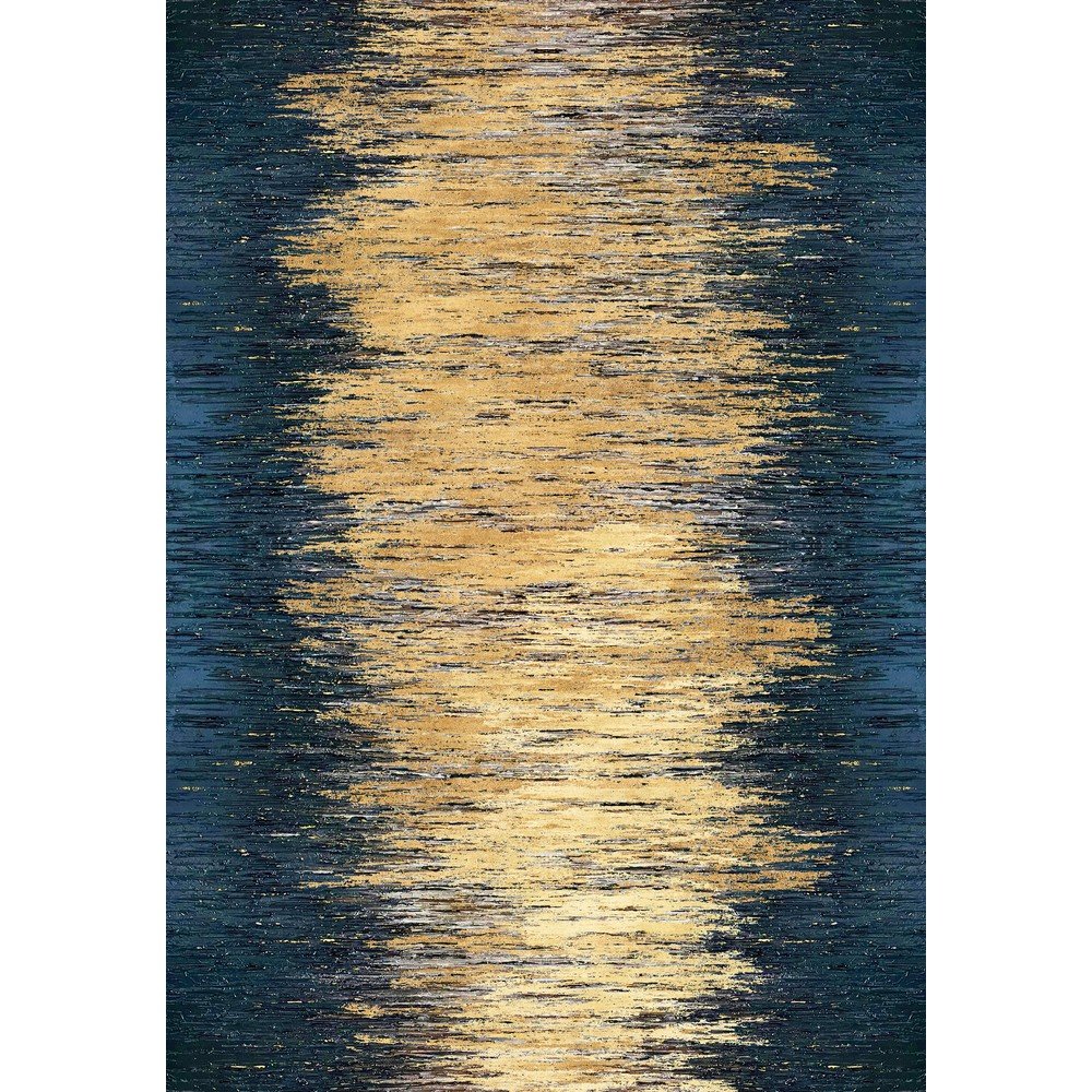 Žlutý/tmavě modrý pratelný koberec 120x180 cm Goldie – Vitaus