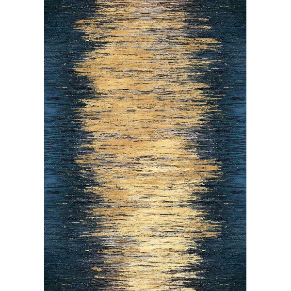 Žlutý/tmavě modrý pratelný koberec 50x80 cm Goldie – Vitaus