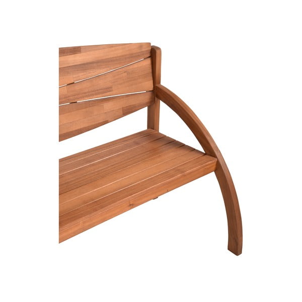 Hnědá dřevěná zahradní lavice Hadia – Garden Pleasure-image-2