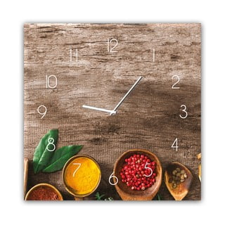 Nástěnné hodiny Styler Glassclock Pepper, 30 x 30 cm