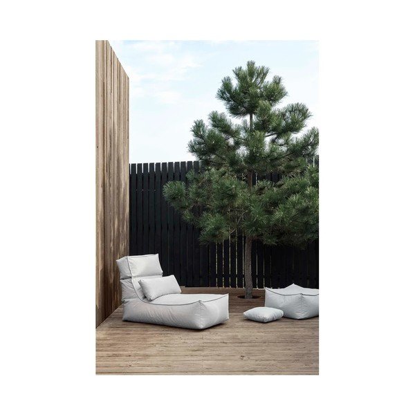 Světle modré polstrované zahradní lehátko STAY – Blomus-image-2