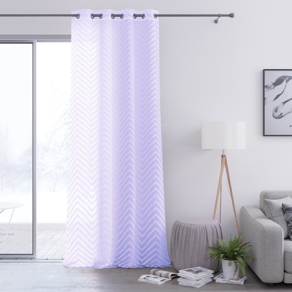 Světle fialový závěs AmeliaHome Molisa Eyelets, 140 x 250 cm-image-2