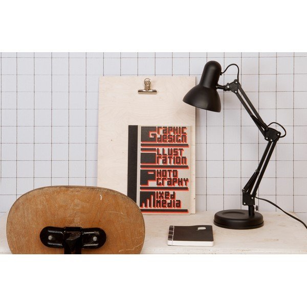 Černá stolní lampa Leitmotiv Hobby, ø 12,5 cm-image-3