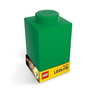 Zelené silikonové noční světýlko LEGO® Classic Brick