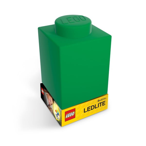 Zelené silikonové noční světýlko LEGO® Classic Brick