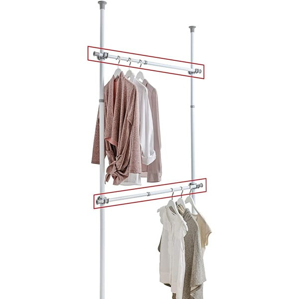 Sada 2 teleskopických tyčí na oblečení Wenko Herkules, délka 75 - 120 cm-image-1