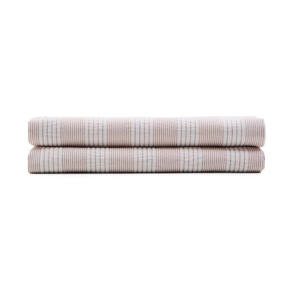 Červený/bílý bavlněný prošívaný přehoz 240x260 cm Macie – Kave Home
