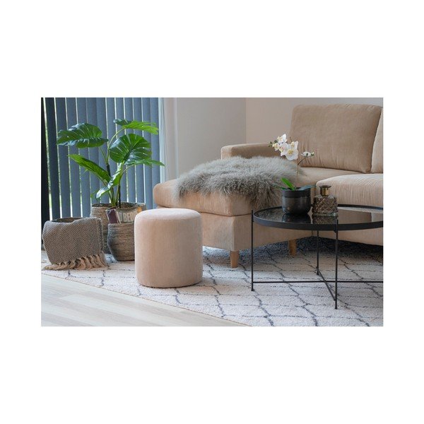 Béžový puf House Nordic Ejby, ø 34 cm-image-2