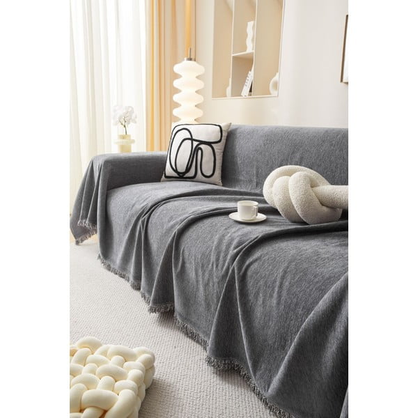 Tmavě šedý potah na křeslo 70 cm Talo – Filumi-image-3