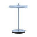 Světle modrá kovová LED stolní lampa s kovovým stínidlem (výška 31 cm) Asteria Move – UMAGE