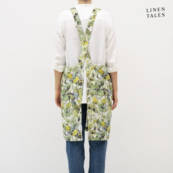 Lněná zástěra Khaki – Linen Tales-image-1