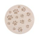 Béžový dětský koberec ø133 cm Paws Light Beige – FD