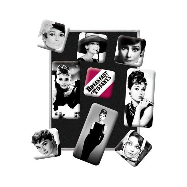 Sada magnetů Audrey Hepburn, 9 ks