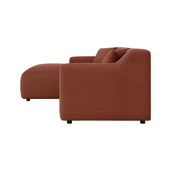 Manšestrová rohová pohovka v cihlové barvě (levý roh/s lenoškou) Martin – Ropez-image-3