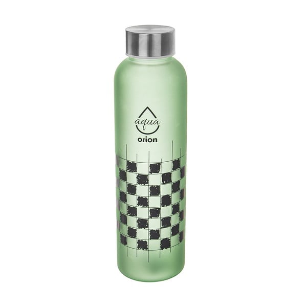 Zelená skleněná lahev 600 ml Šachovnice – Orion-image-3