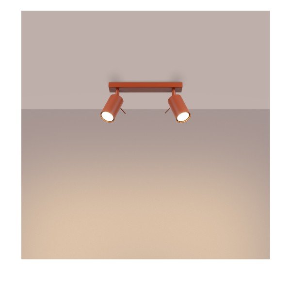 Bodové svítidlo v cihlové barvě 6x30 cm Etna – Sollux-image-2