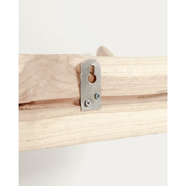 Nástěnný věšák z teakového dřeva v přírodní barvě 63 cm Gaillech – Kave Home-image-3