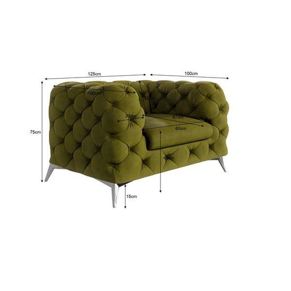 Zelené sametové křeslo Chelsea – Ropez-image-3