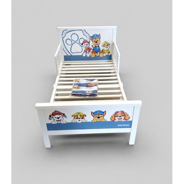 Bílá/modrá dětská postel s roštem 70x140 cm Paw Patrol - II. jakost – Roba-image-1