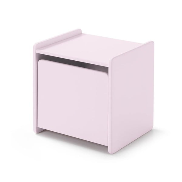 Růžový noční stolek Vipack Kiddy