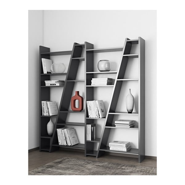 Černá knihovna 190x195 cm Delta - TemaHome-image-3