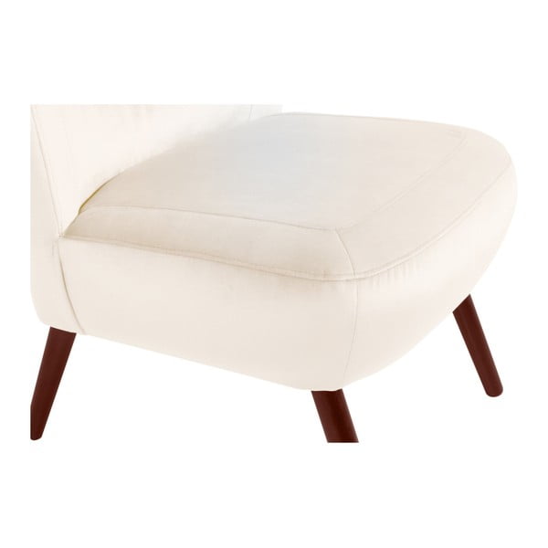 Krémové křeslo Max Winzer Sari Velvet-image-4