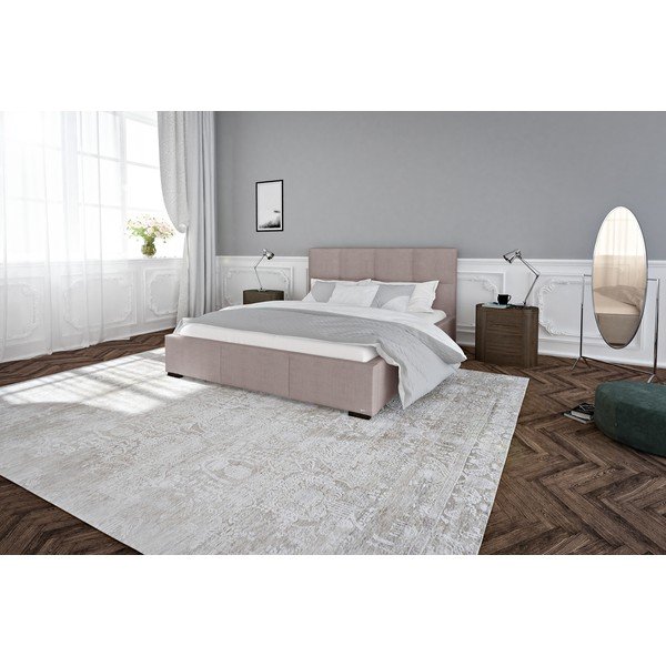 Světle růžová dvoulůžková postel s roštem a úložným prostorem Guy Laroche Home Fascination, 160 x 200 cm-image-4