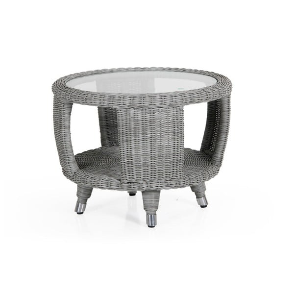 Šedý zahradní stolek Brafab Evita, ∅ 6 cm