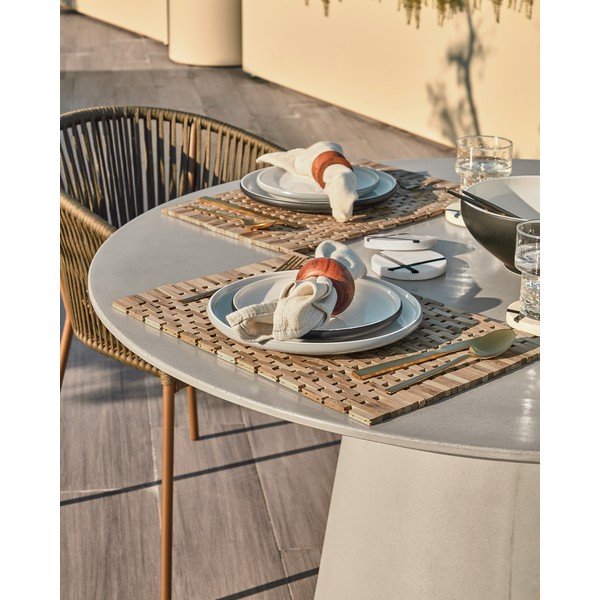 Betonový venkovní jídelní stůl Kave Home Itai, ⌀ 120 cm-image-4