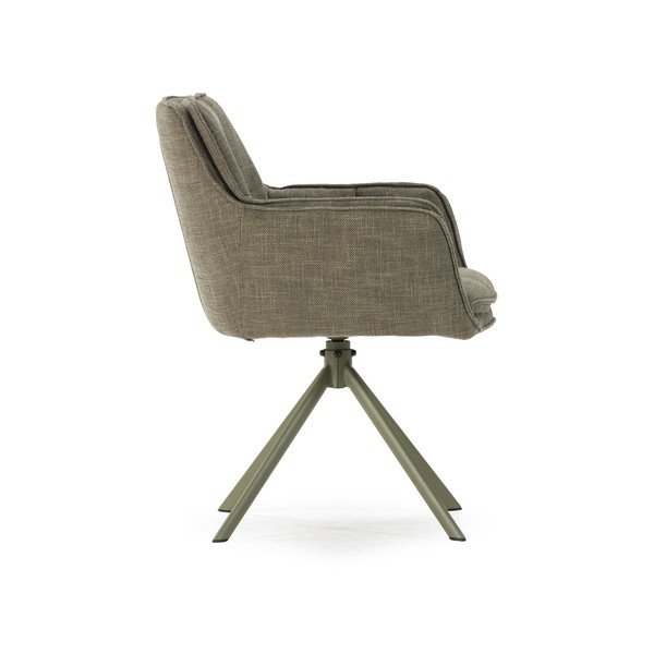 Zelená čalouněná jídelní křesla v sadě 2 ks Keiko – Marckeric-image-3