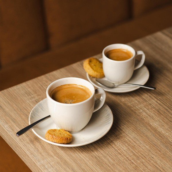 Světle šedý porcelánový podšálek ø 14 cm Nuance – BonBistro-image-3