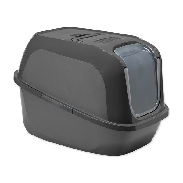 Šedý kočičí záchod 49x66 cm Moderna Mega Deluxe – Plaček Pet Products