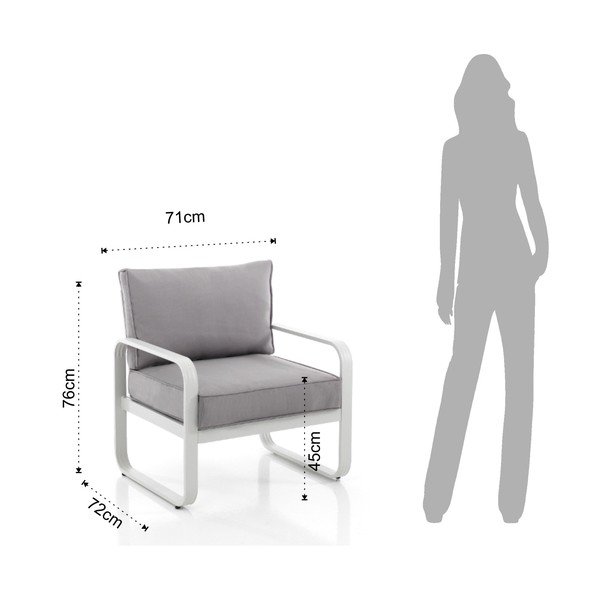 Světle šedé kovové zahradní křeslo Ischia – Tomasucci-image-4