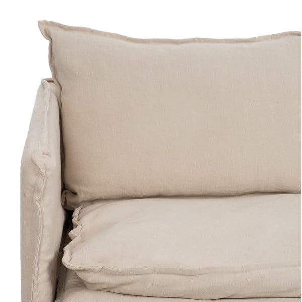 Krémová lněná pohovka 180 cm – Ixia-image-4