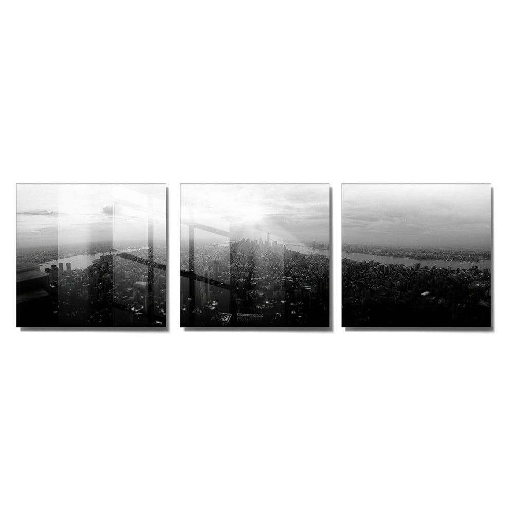 Obrazy v sadě 3 ks 40x40 cm City – Wallity
