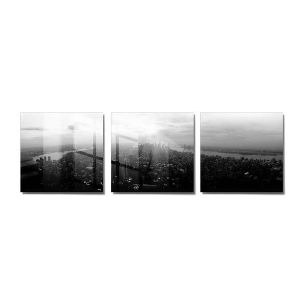 Obrazy v sadě 3 ks 40x40 cm City – Wallity